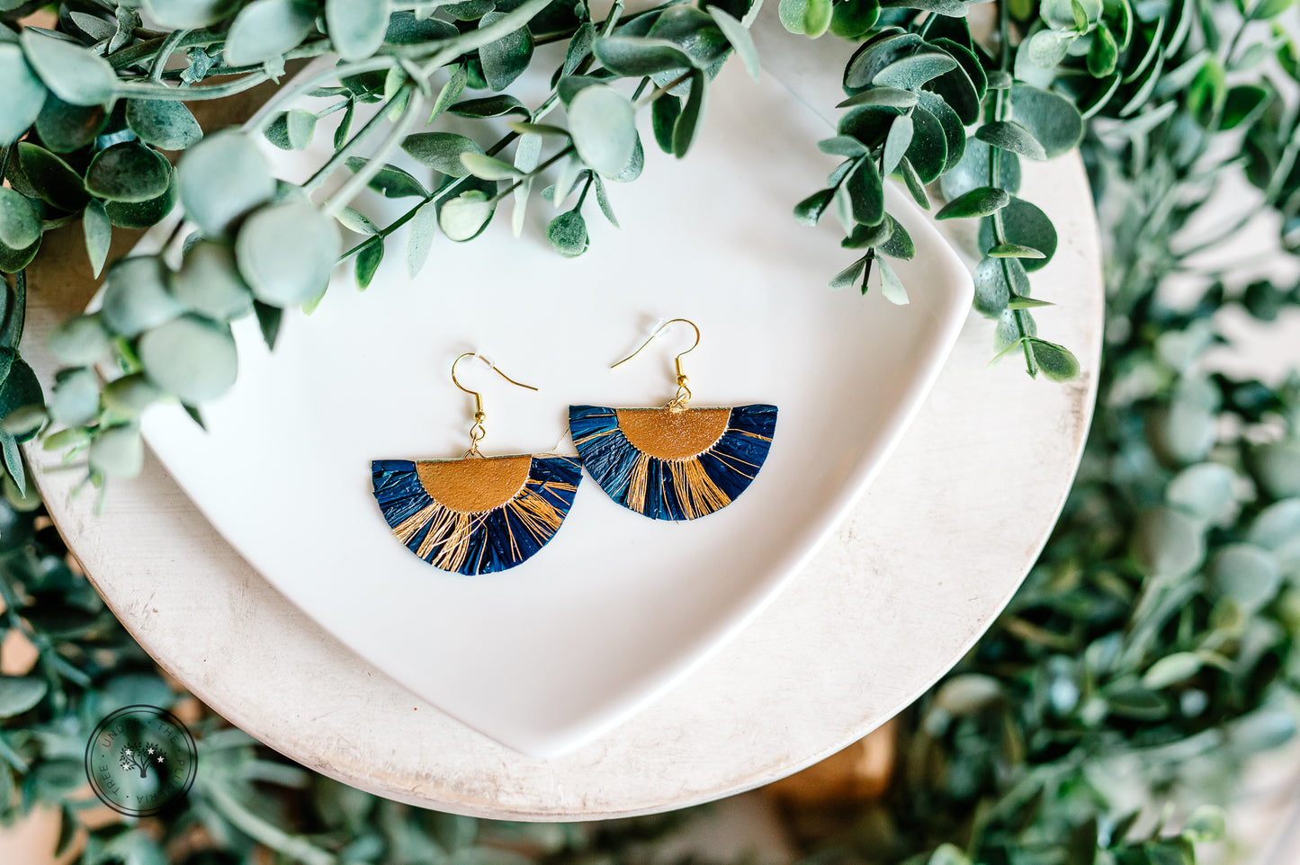 Raffia Flair Fan Earrings