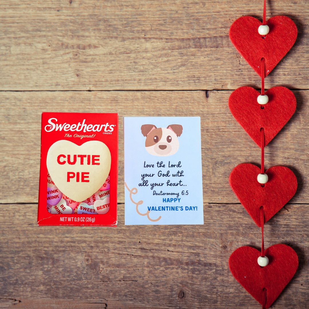 Christian Valentine Cards for kids with animals and scriptures, 8 designs