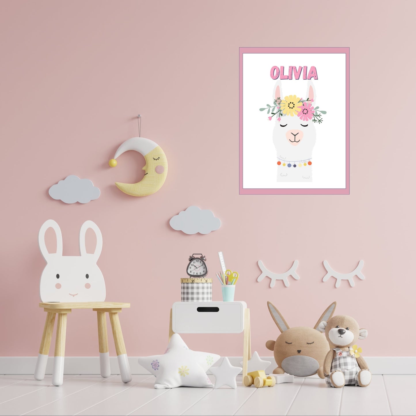 Personalized Llama Print
