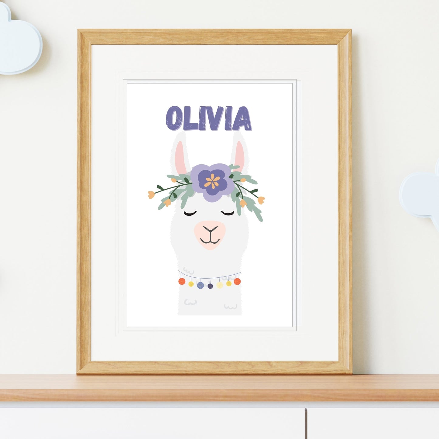 Personalized Llama Print