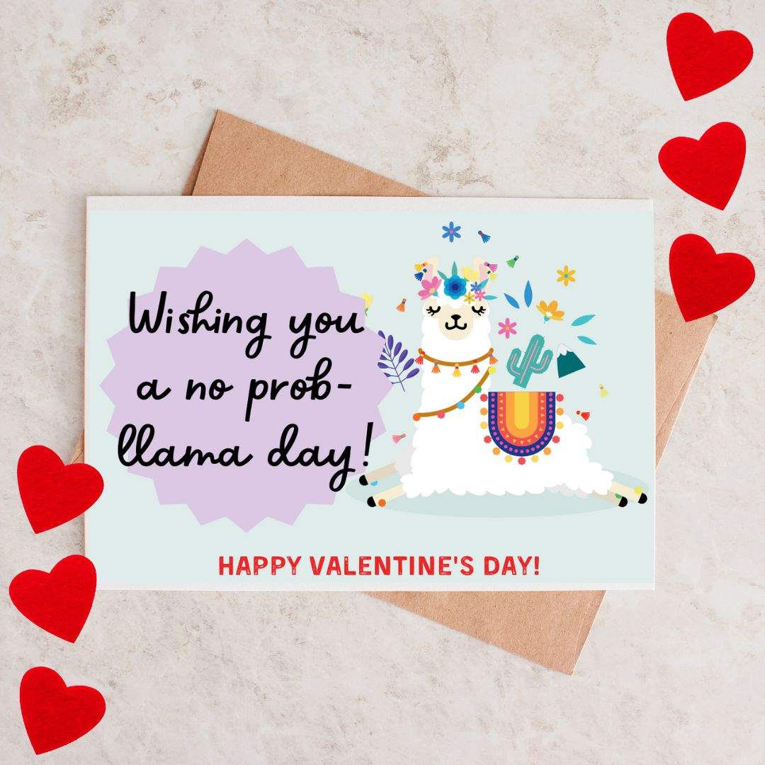 LLama-zing Valentine's Cards - Instant Download