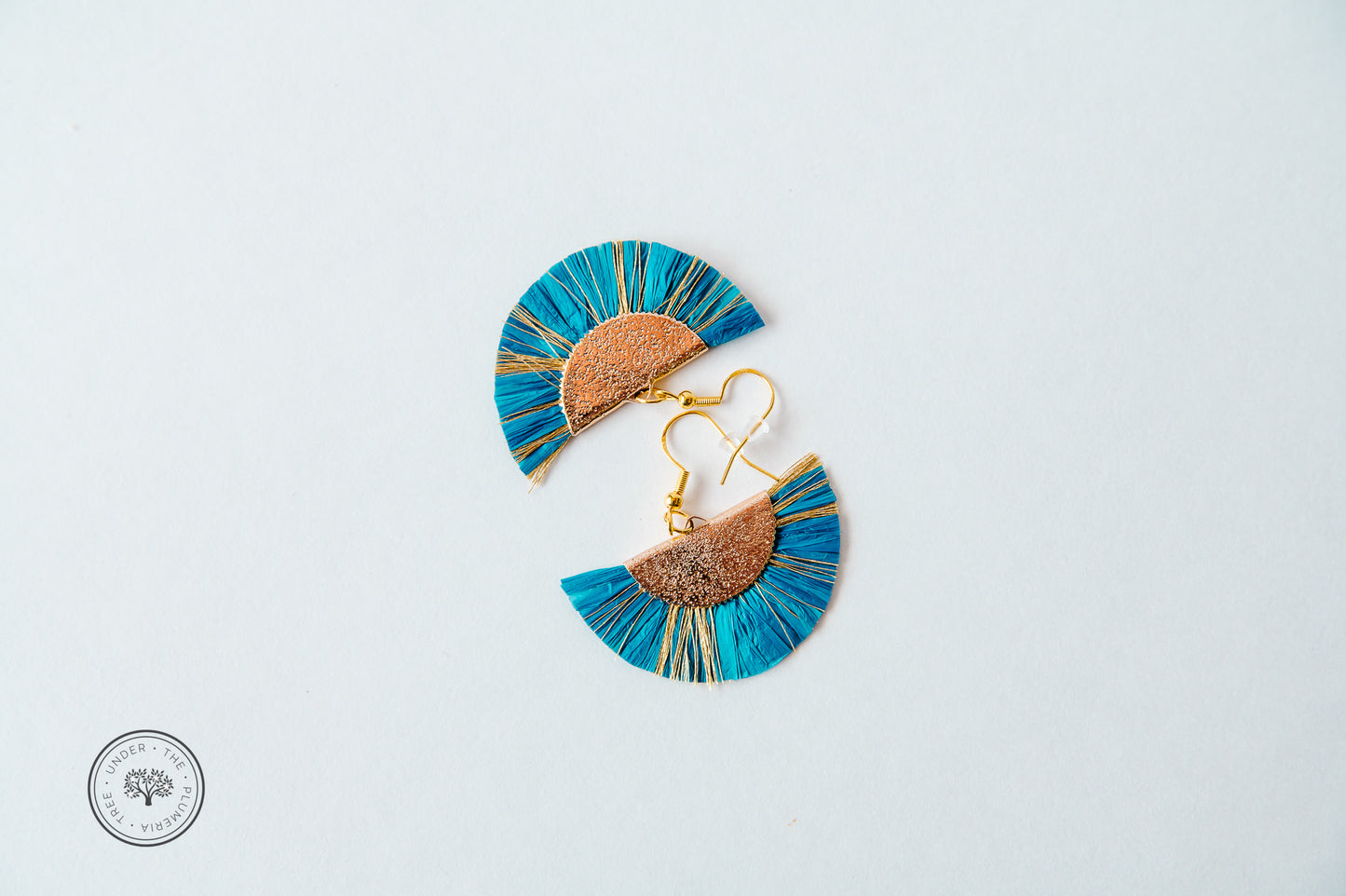 Raffia Flair Fan Earrings