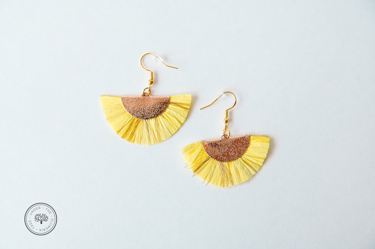 Raffia Flair Fan Earrings