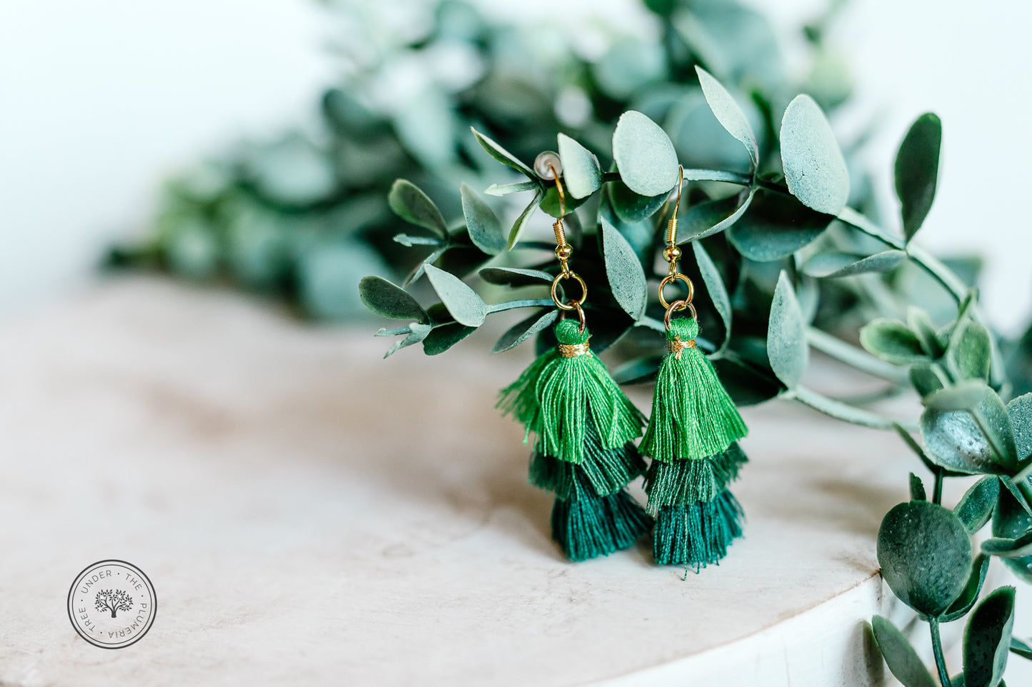 Festive Ombre Tassel Dangle Earrings