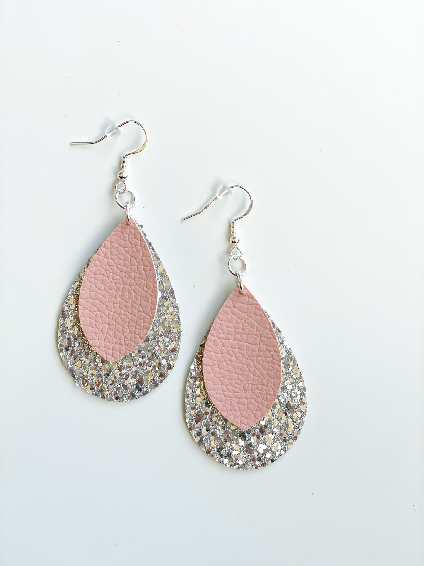 Glimmer Gray or Pink Earrings
