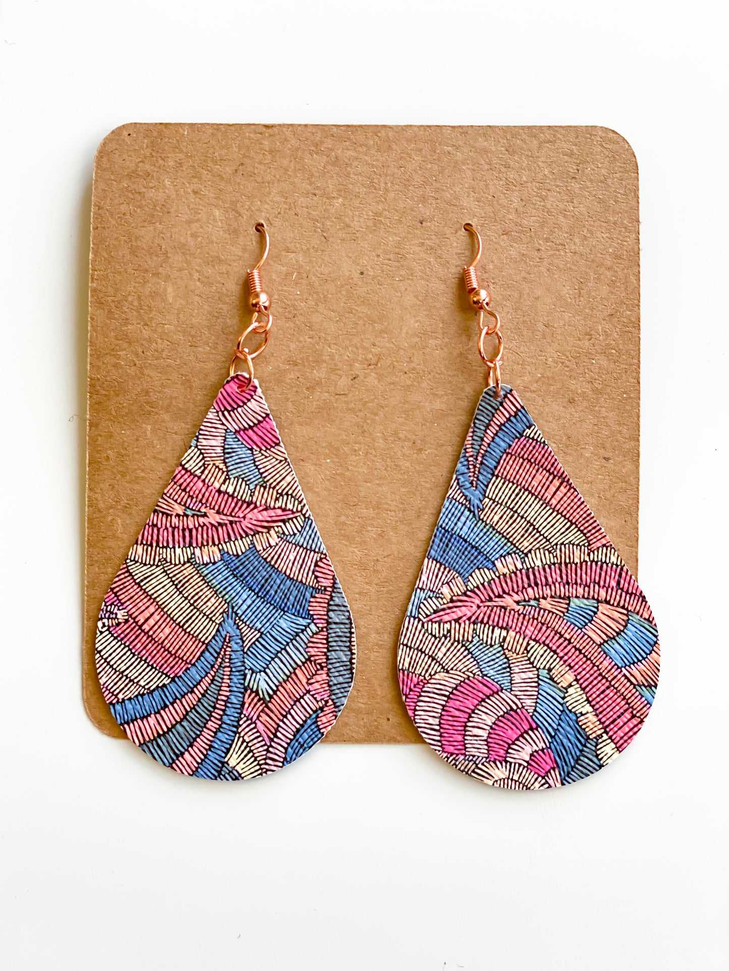 Embossed or Woven Style Earrings