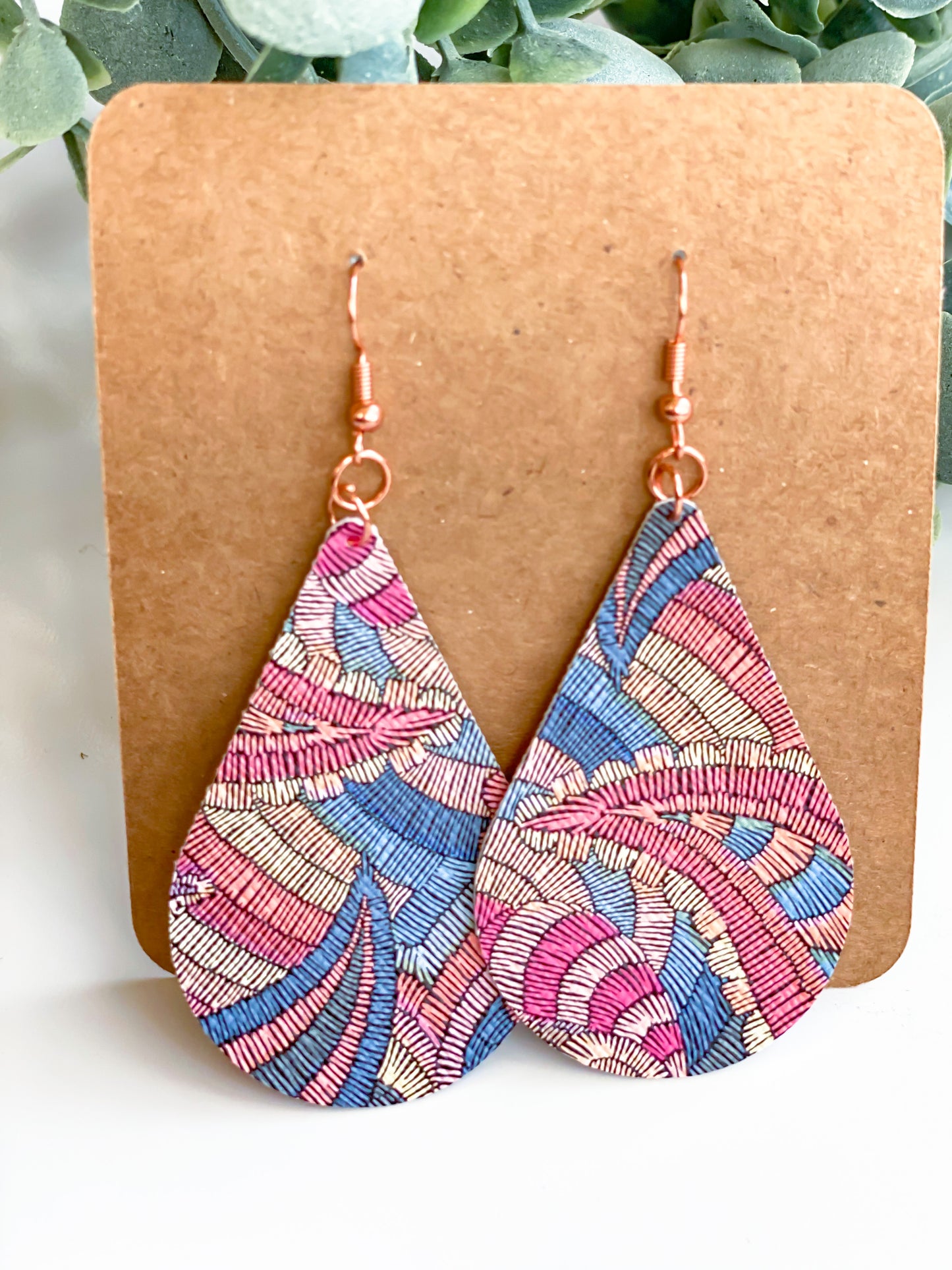 Embossed or Woven Style Earrings