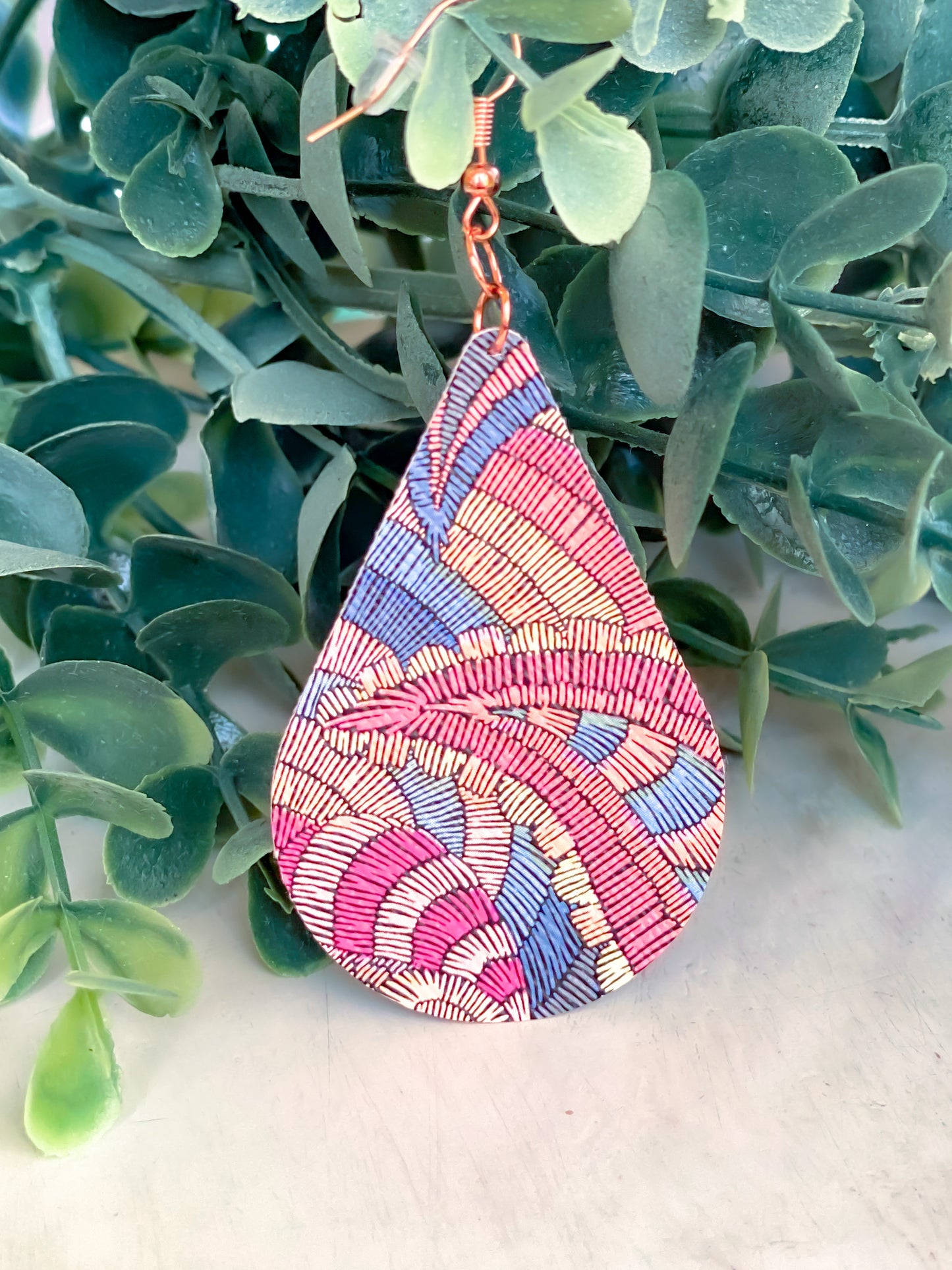 Embossed or Woven Style Earrings