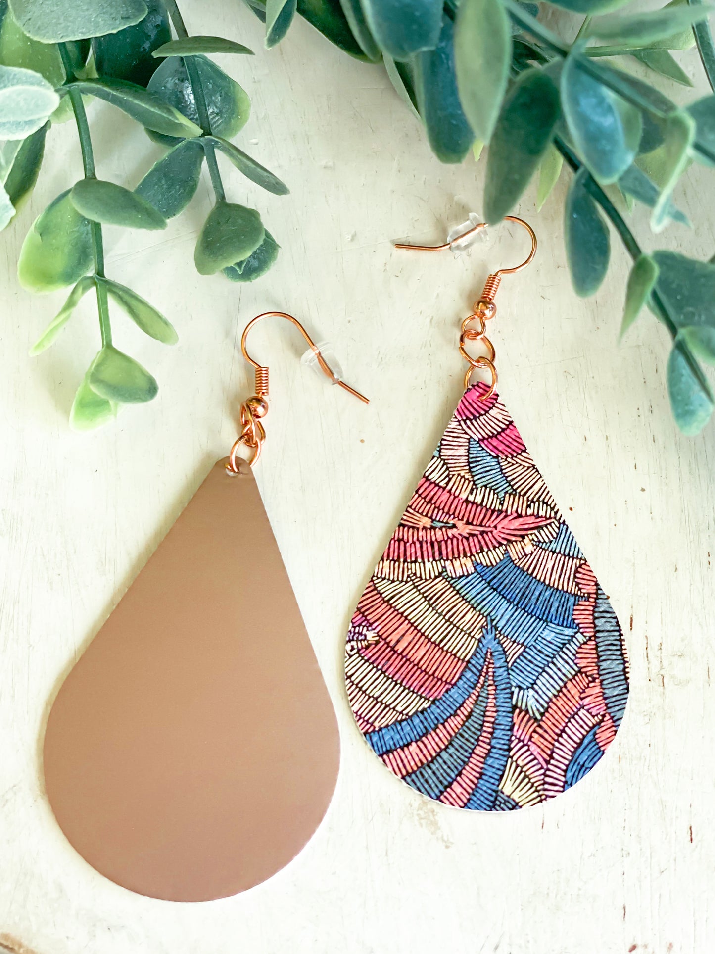 Embossed or Woven Style Earrings