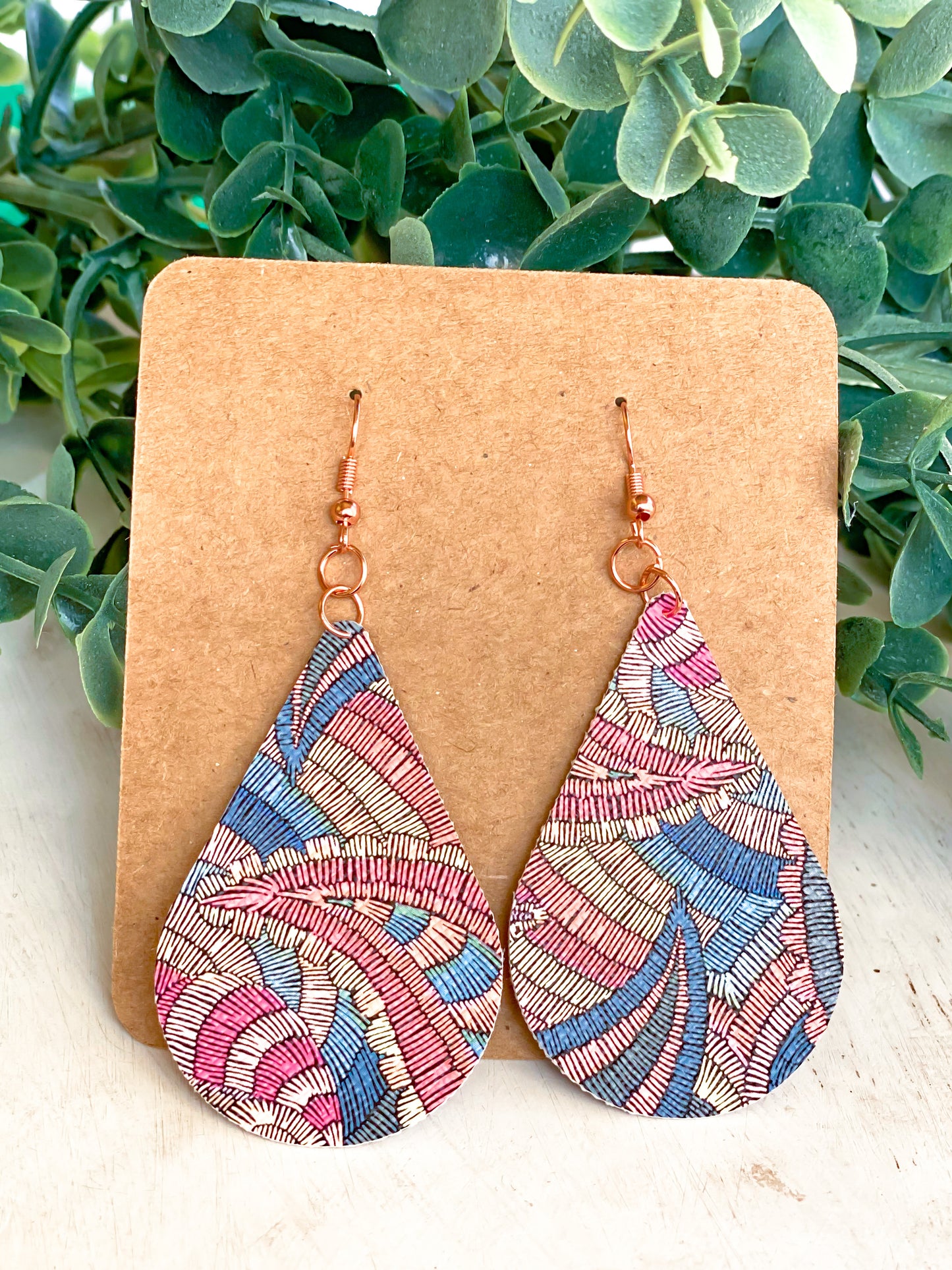 Embossed or Woven Style Earrings