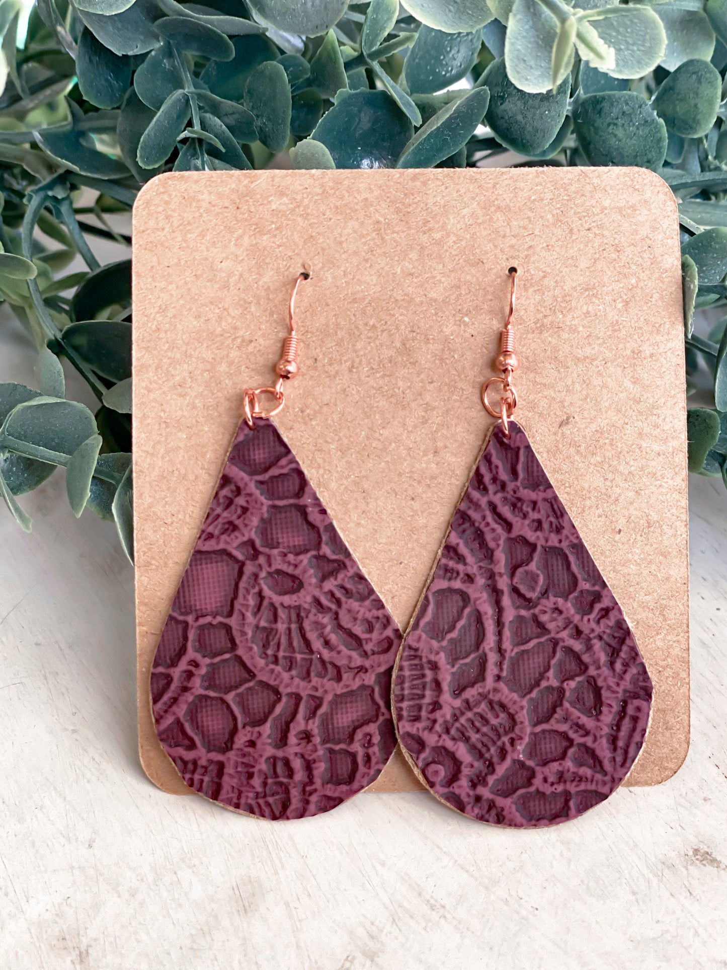 Embossed or Woven Style Earrings