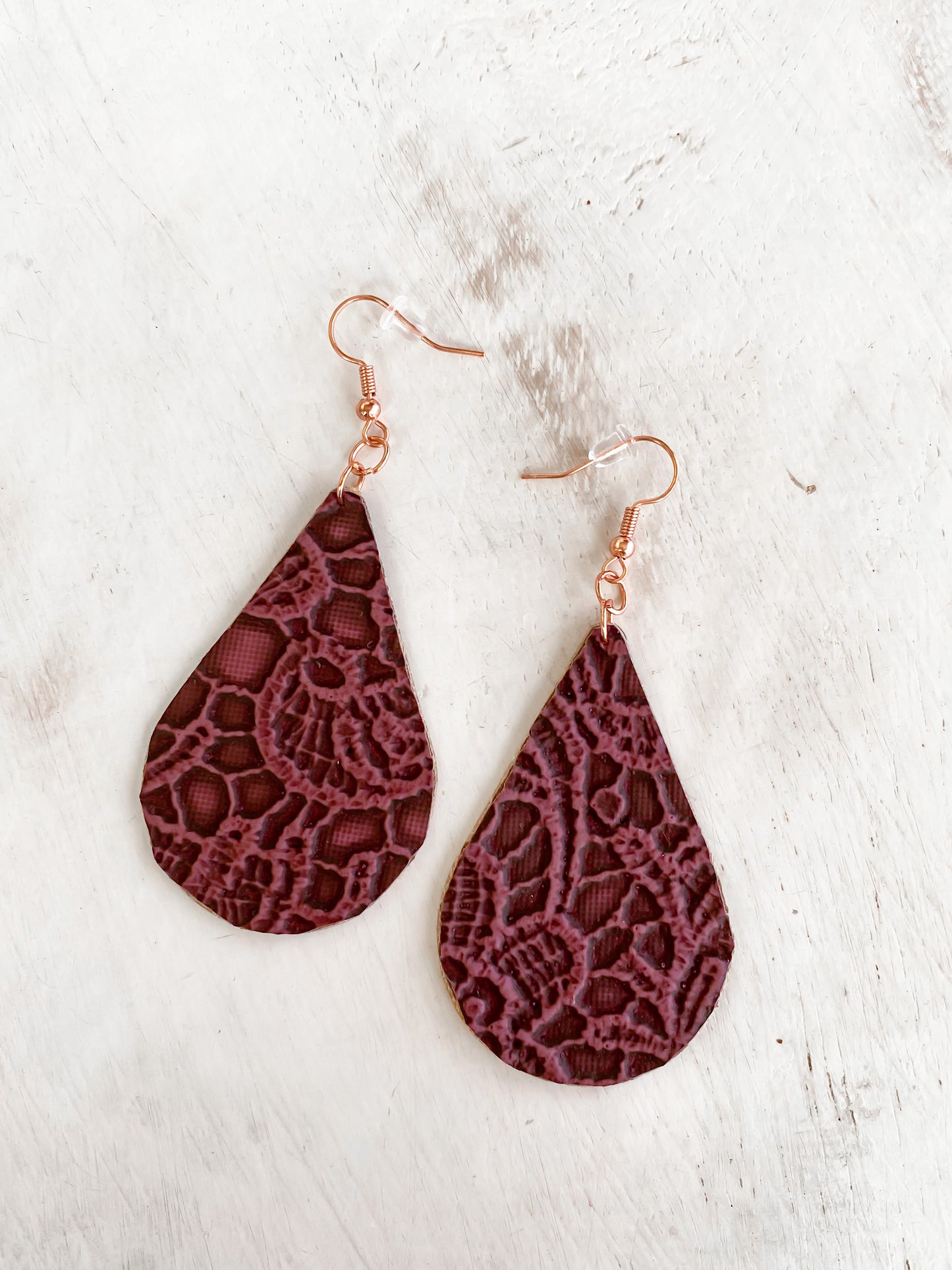 Embossed or Woven Style Earrings