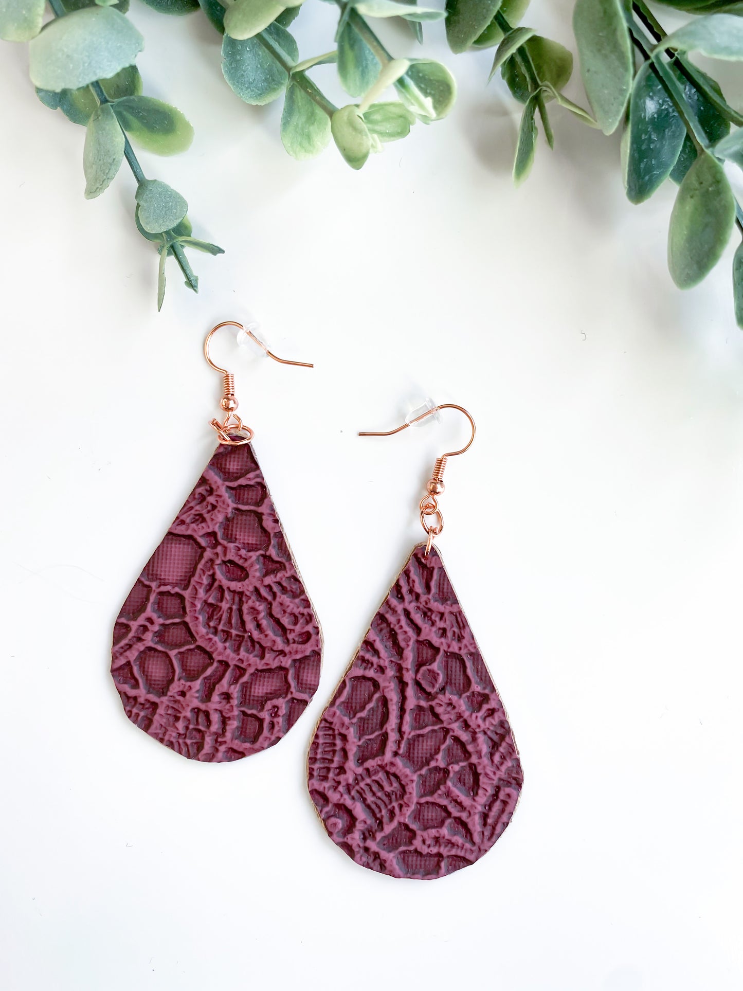 Embossed or Woven Style Earrings